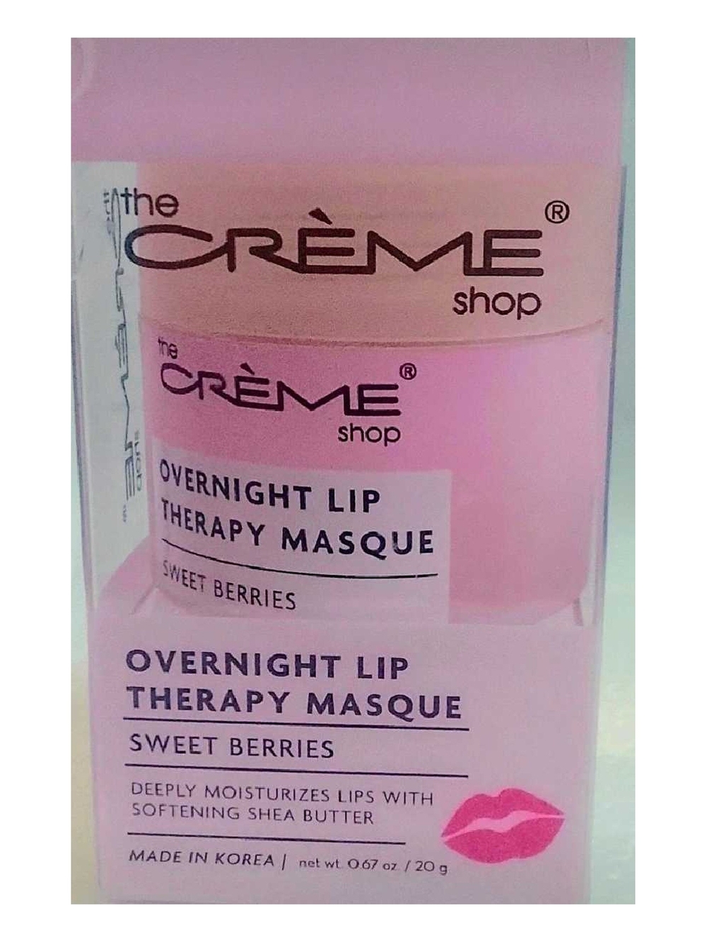 The Crème Shop Sweet Berries Overnight Lip Therapy Masque - Pink